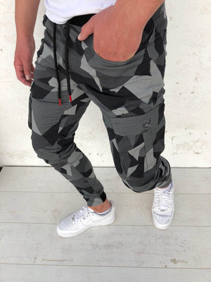 All Season Essential Check Print Cargo Jogger Pants - ANVTT