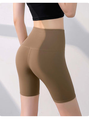 Women's High-Waisted Biker Shorts - No Front Seam & Butt-Lifting - ANVTT