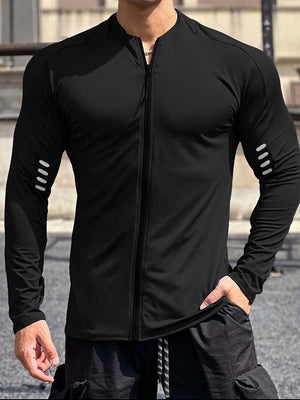 Reflective Zip-Up Running Long Sleeve - ANVTT