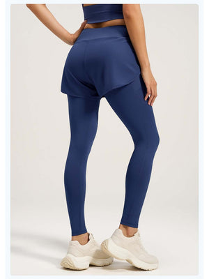 Women's 2-in-1 High-Waist Butt Lift Running Leggings with Shorts - ANVTT