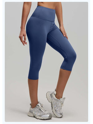 Cloud-Soft Cropped Yoga Leggings - ANVTT