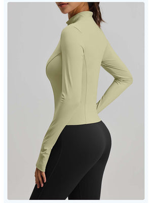 Women's Stand Collar Full-Zip Yoga Running Jacket - ANVTT