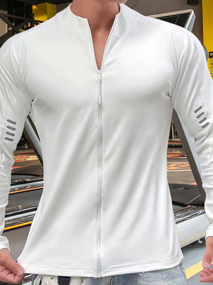 Reflective Zip-Up Running Long Sleeve - ANVTT