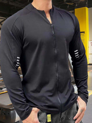 Reflective Zip-Up Running Long Sleeve - ANVTT