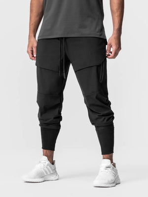 Stay Cool High Rib Cargo Jogger Athletic Stretch Pants - ANVTT