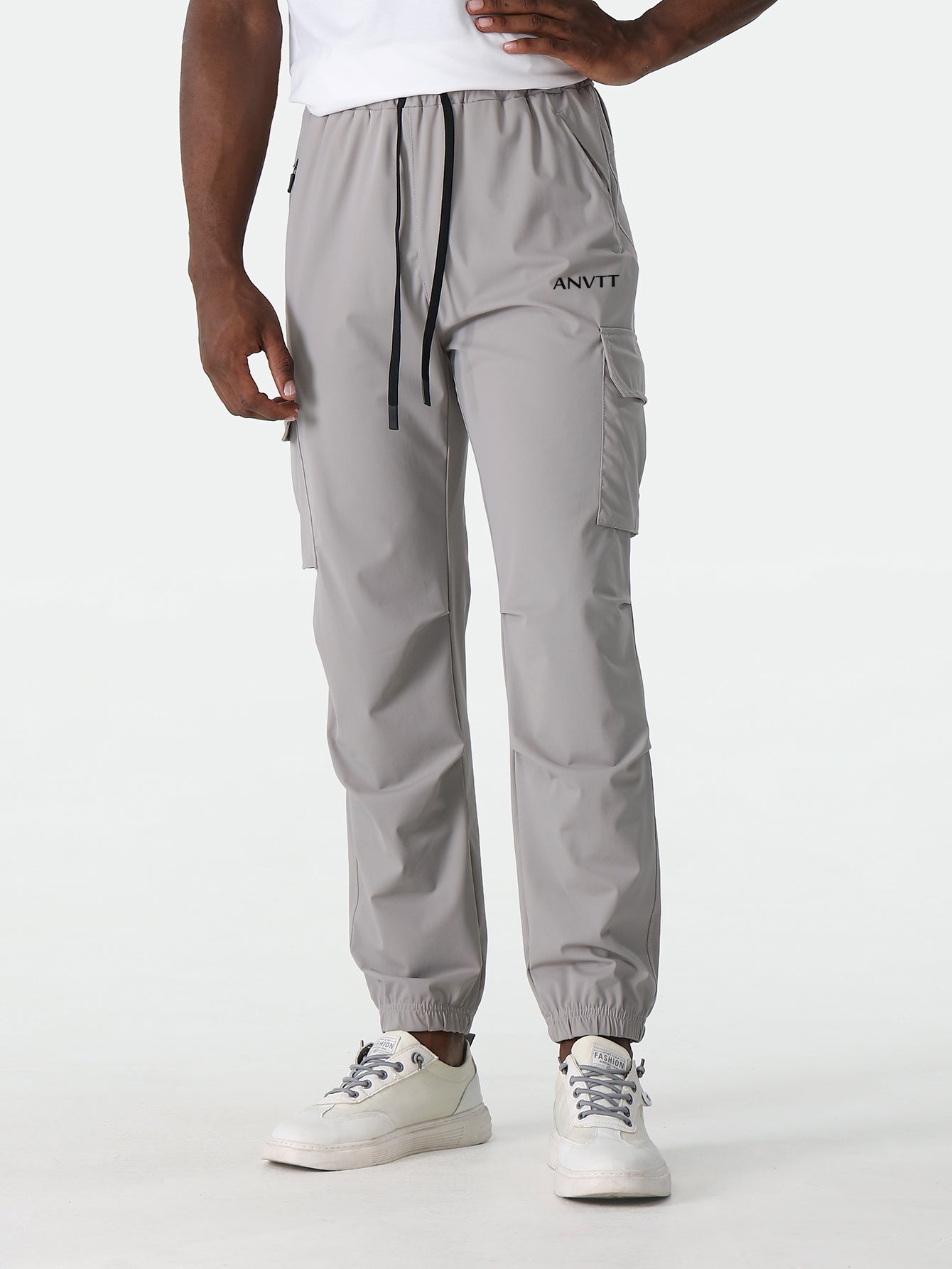 Men's quick-dry cargo jogger pants for summer workouts