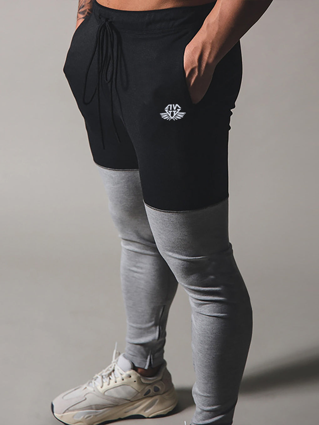 Men's Patchwork athletic jogging pants