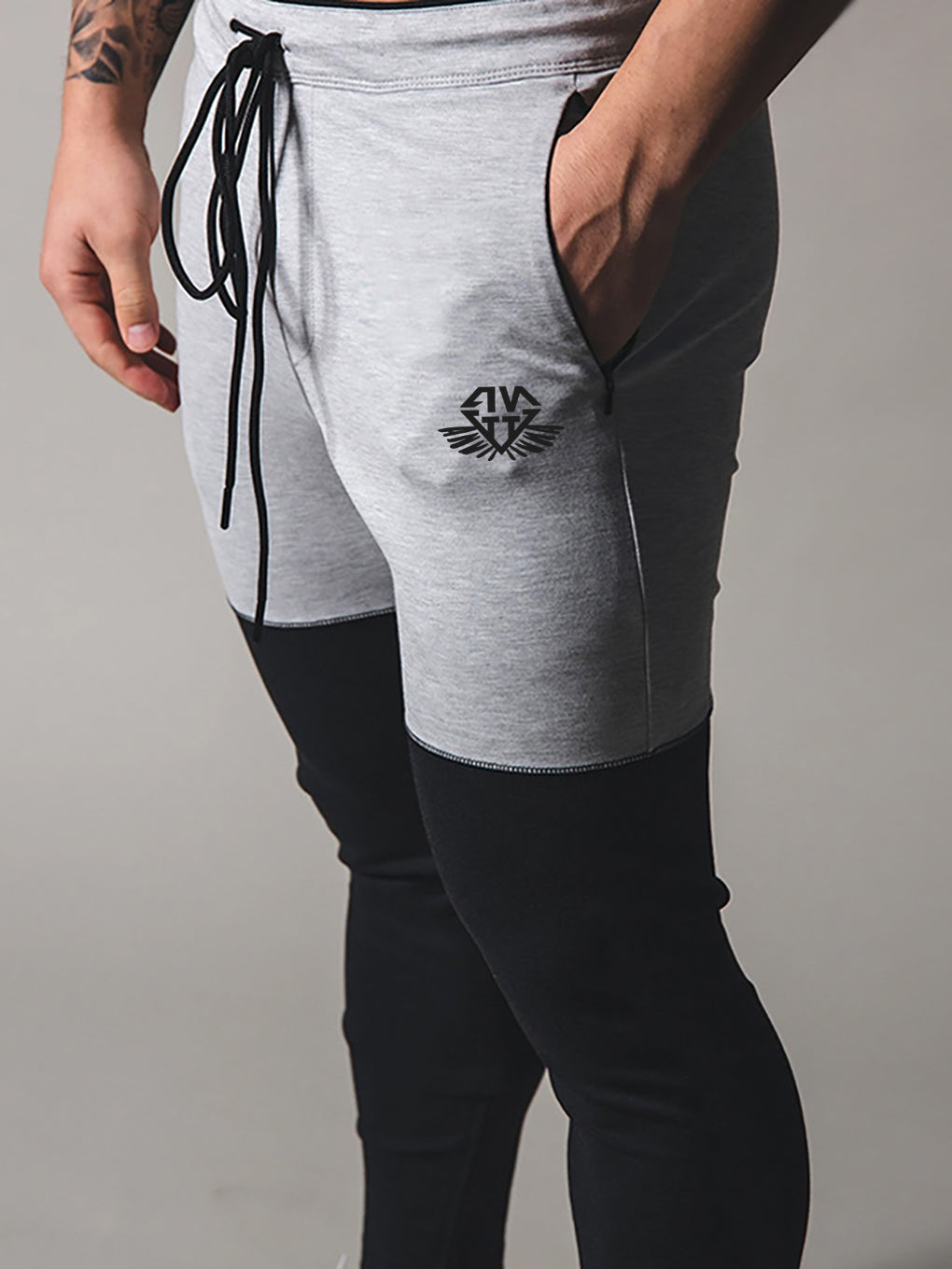 Men's Patchwork athletic jogging pants