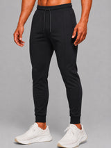 Black and beige joggings men pants