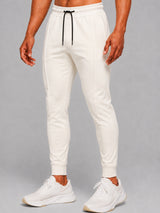 Black and beige joggings men pants