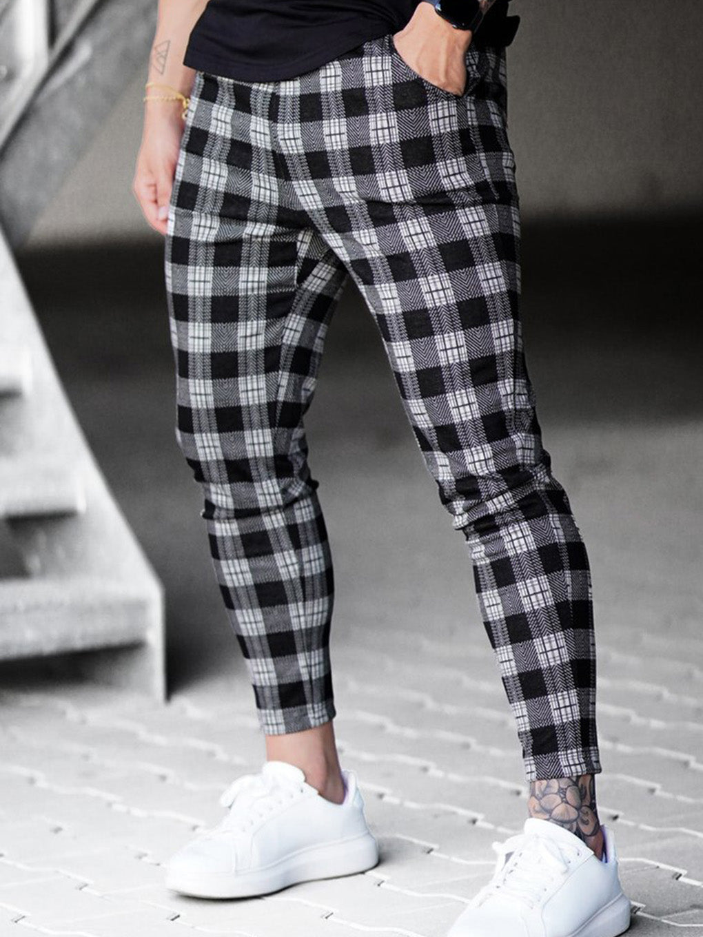 Men's Check Print Pant - ANVTT