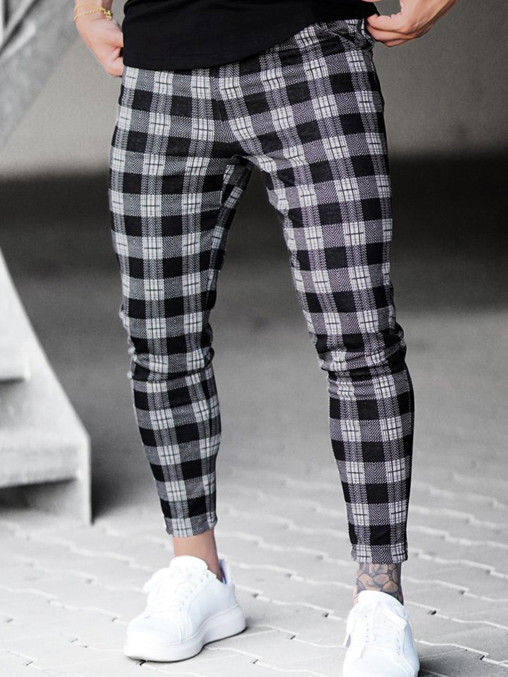Men's Check Print Pant - ANVTT