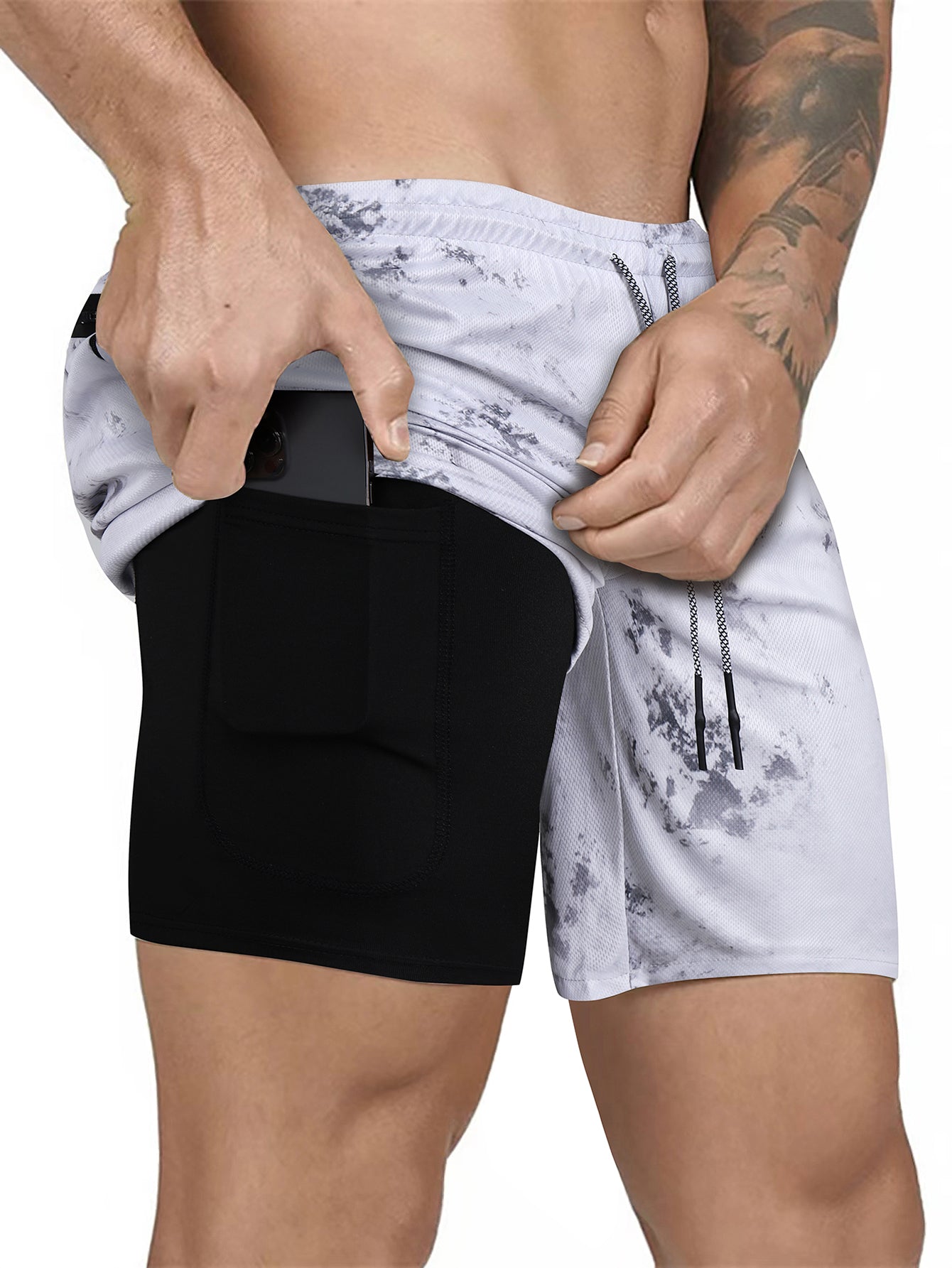 8" Kinetic Pocket Lined 2 in 1 Mesh Short
