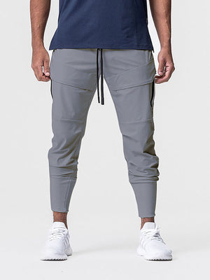 Stay Cool High Rib Cargo Jogger Athletic Stretch Pants - ANVTT