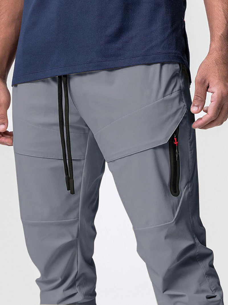 Stay Cool High Rib Cargo Jogger Athletic Stretch Pants - ANVTT