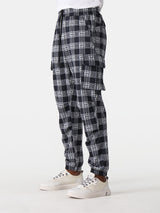 Men’s Cooling Quick-Dry Plaid Cargo Jogger Pants