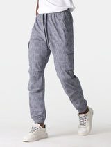 Men’s Cooling Quick-Dry Plaid Cargo Jogger Pants