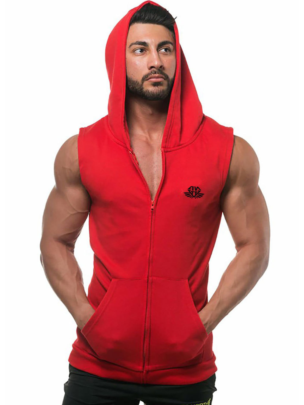 ANVTT Sleeveless Zip-Up Hoodie Vest - ANVTT