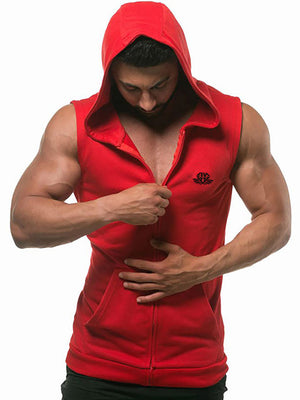 ANVTT Sleeveless Zip-Up Hoodie Vest - ANVTT