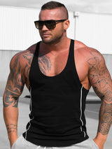 ANVTT Men's Racerback Workout Tank Top with Color Block Design - ANVTT