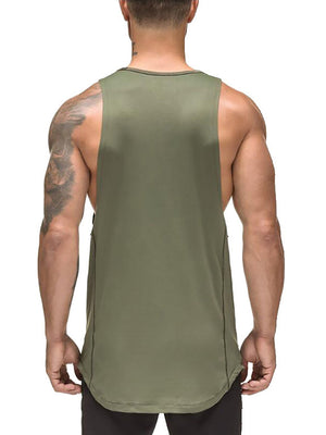 ANVTT Extended Length Curved Hem Workout Tank Top - ANVTT