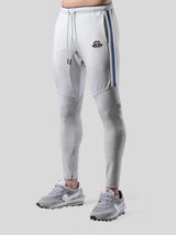 Men's Striped Gym Joggers with Ankle Zippers - ANVTT