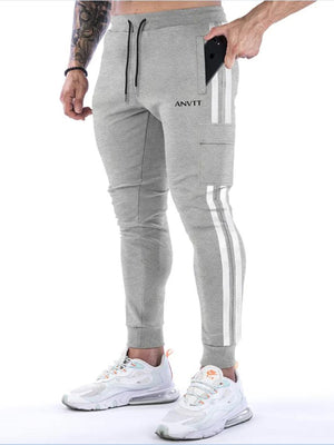 ANVTT Men's Slim Fit Side Stripe Cargo Joggers - ANVTT
