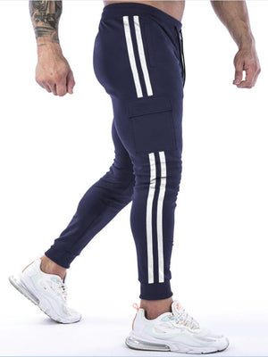 ANVTT Men's Slim Fit Side Stripe Cargo Joggers - ANVTT