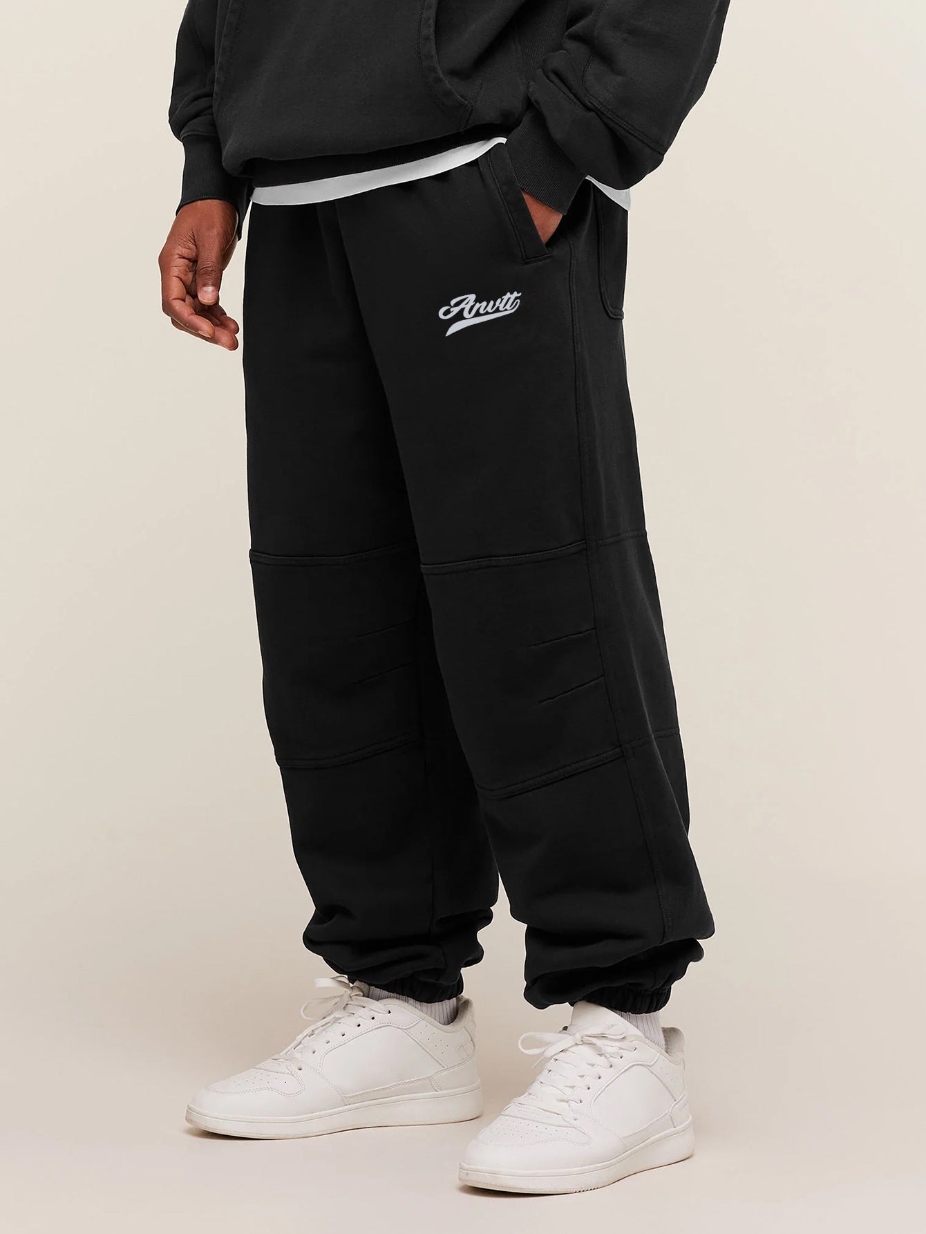 mens-heather-grey-knee-length-joggers-side-stripe