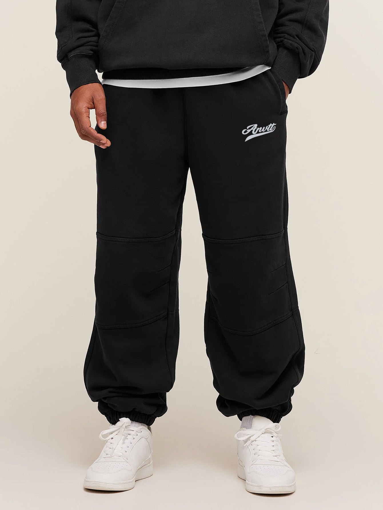 mens-heather-grey-knee-length-joggers-side-stripe