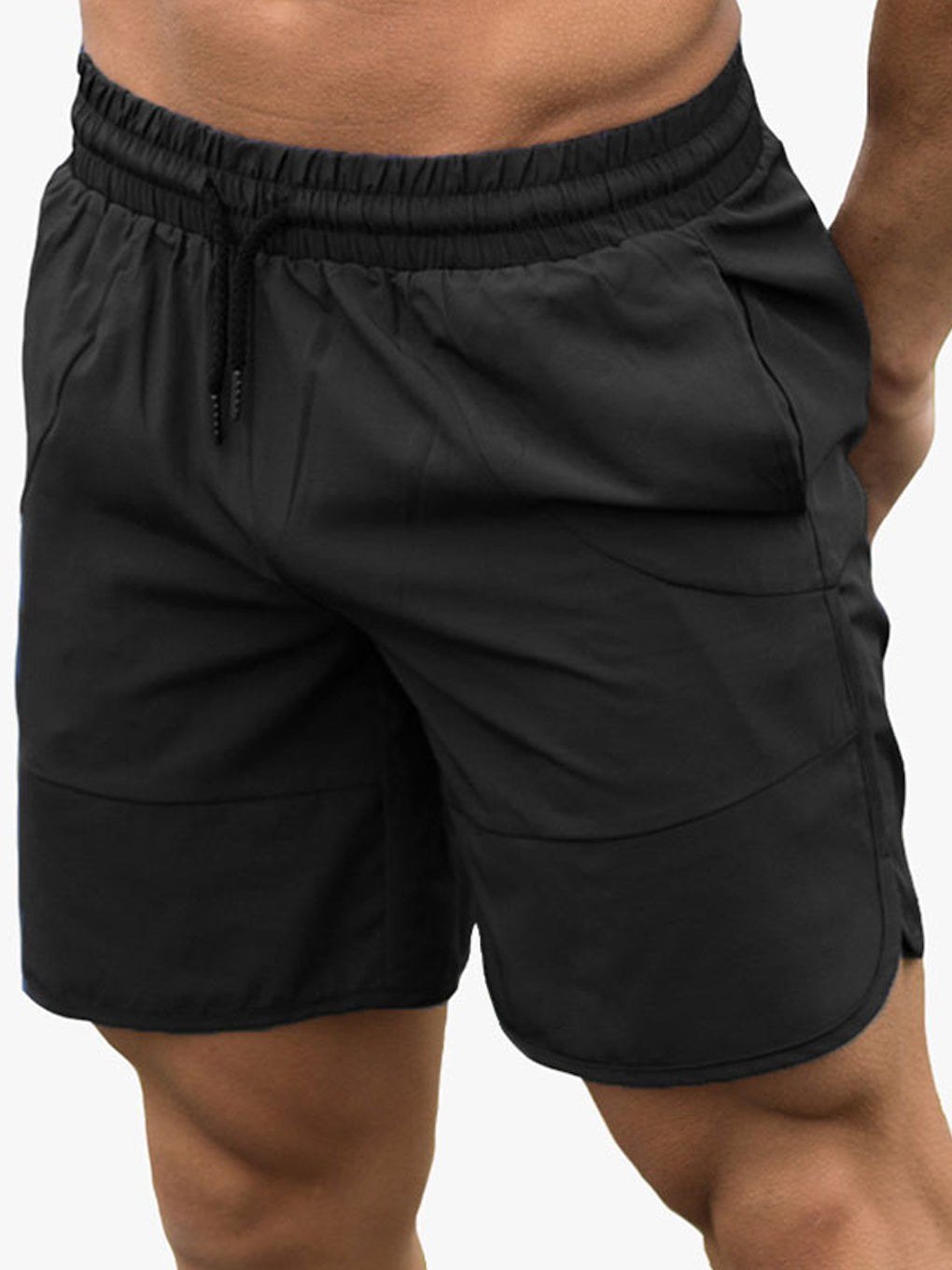 ANVTT Men's Curved Hem Athletic Shorts - ANVTT