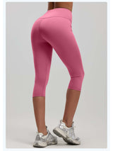 Cloud-Soft Cropped Yoga Leggings - ANVTT