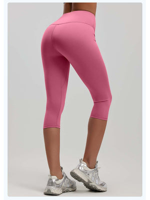 Cloud-Soft Cropped Yoga Leggings - ANVTT