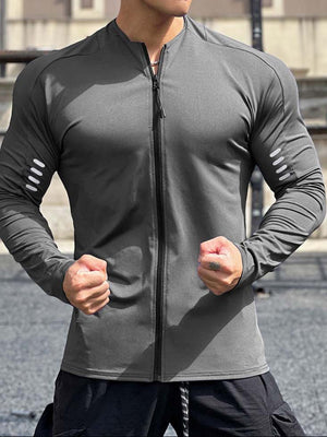 Reflective Zip-Up Running Long Sleeve - ANVTT