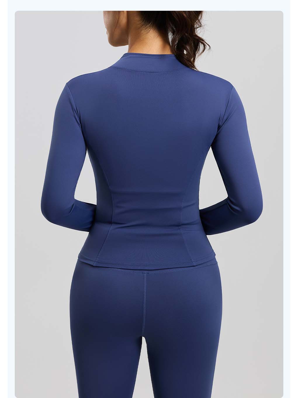 Women's Stand Collar Full-Zip Yoga Running Jacket - ANVTT