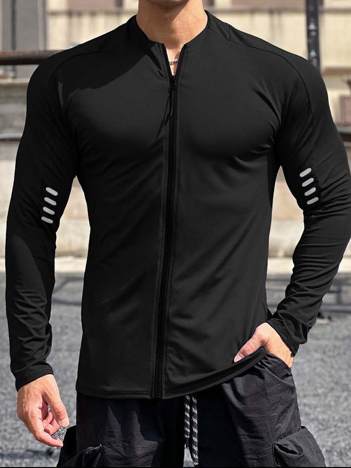 Reflective Zip-Up Running Long Sleeve - ANVTT