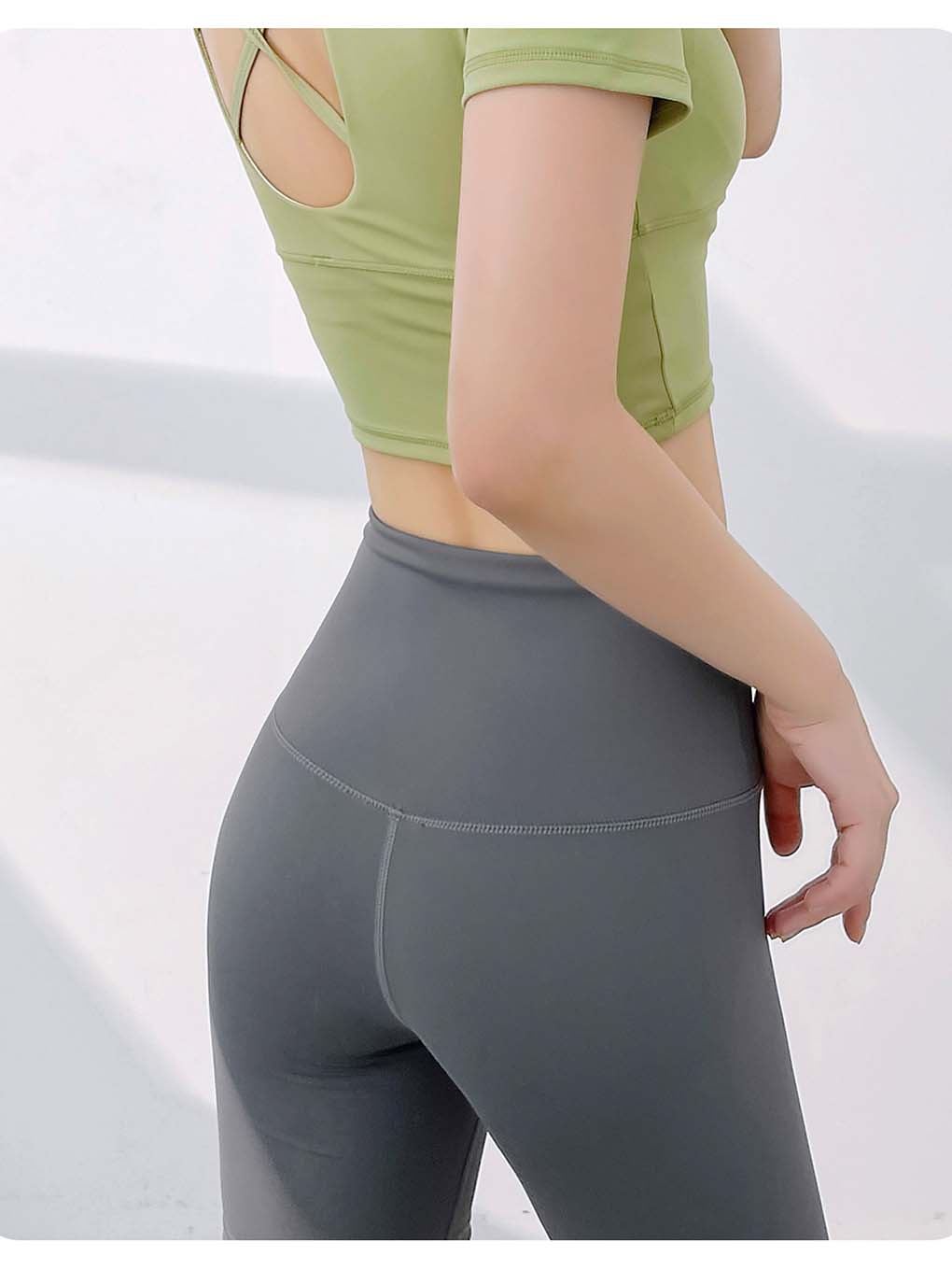 Women's High-Waisted Biker Shorts - No Front Seam & Butt-Lifting - ANVTT