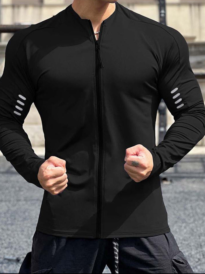 Reflective Zip-Up Running Long Sleeve - ANVTT