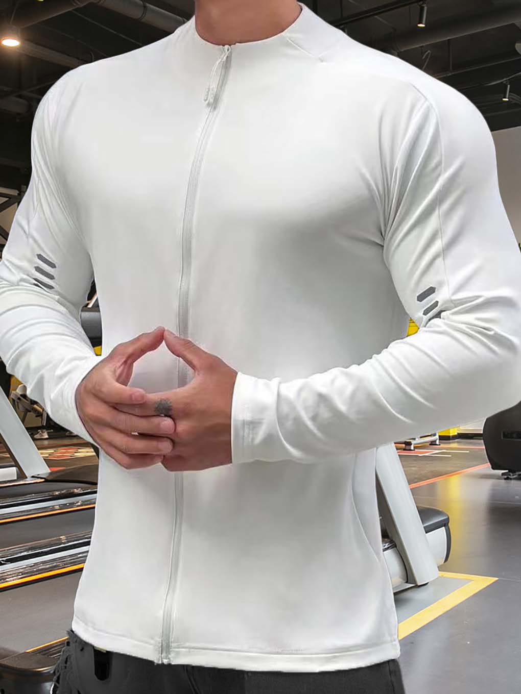 Reflective Zip-Up Running Long Sleeve - ANVTT