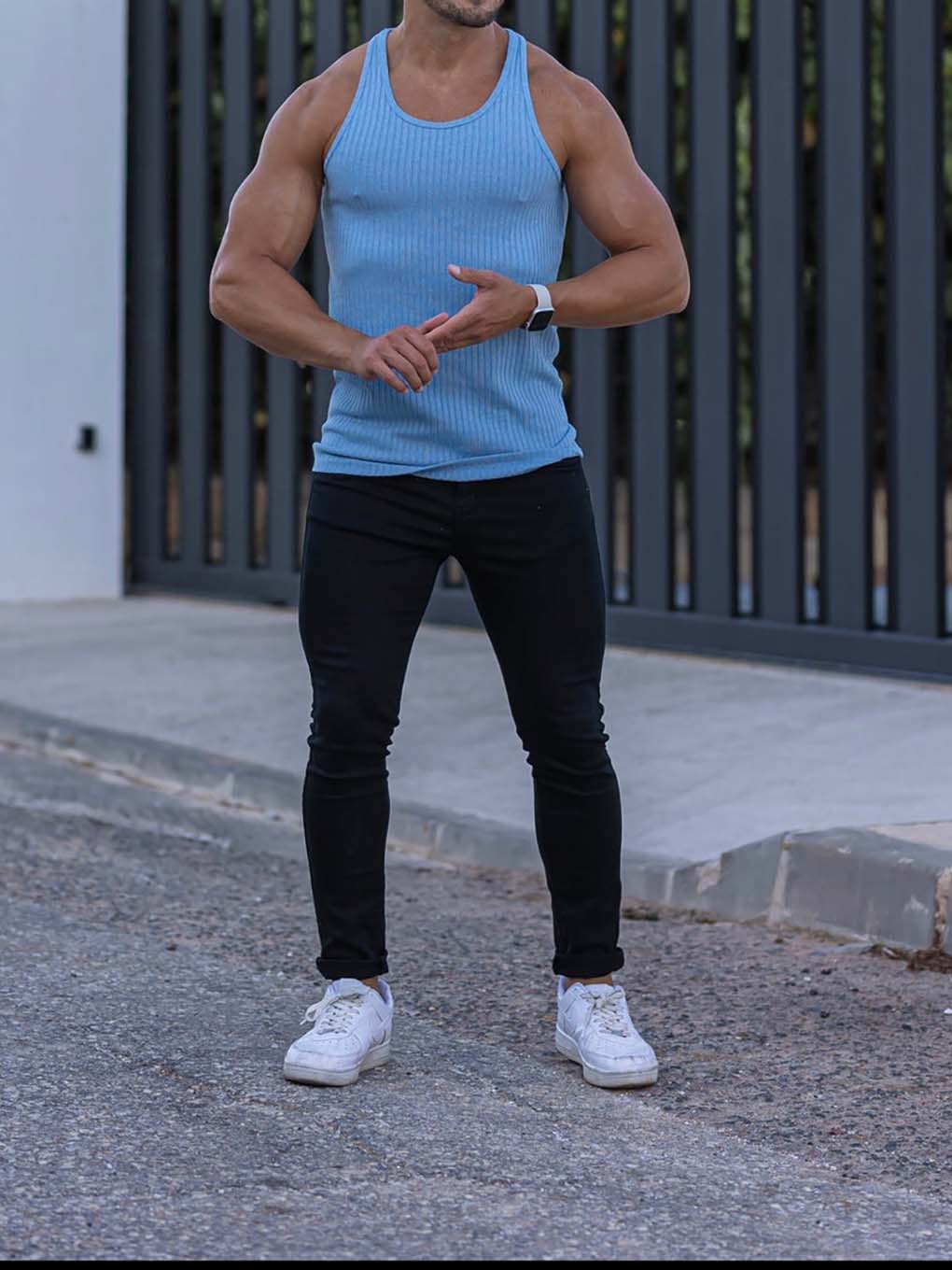Essential vertical striped sports vest - ANVTT