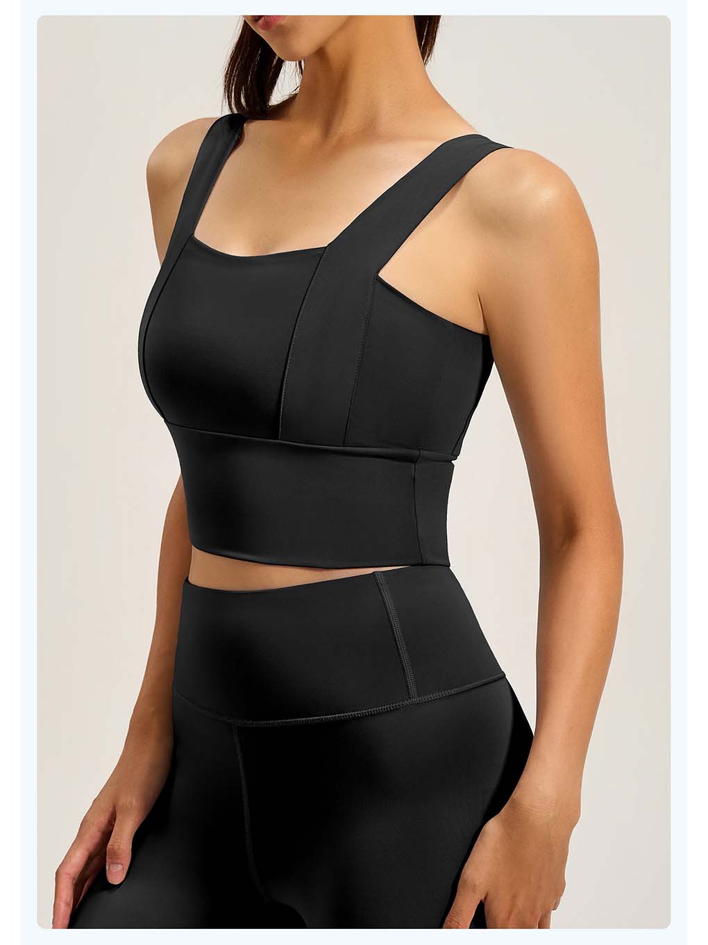 Women's wide shoulder thin sports vest - ANVTT