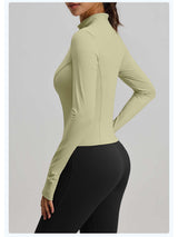 Women's Stand Collar Full-Zip Yoga Running Jacket - ANVTT