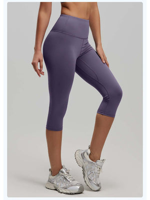 Cloud-Soft Cropped Yoga Leggings - ANVTT