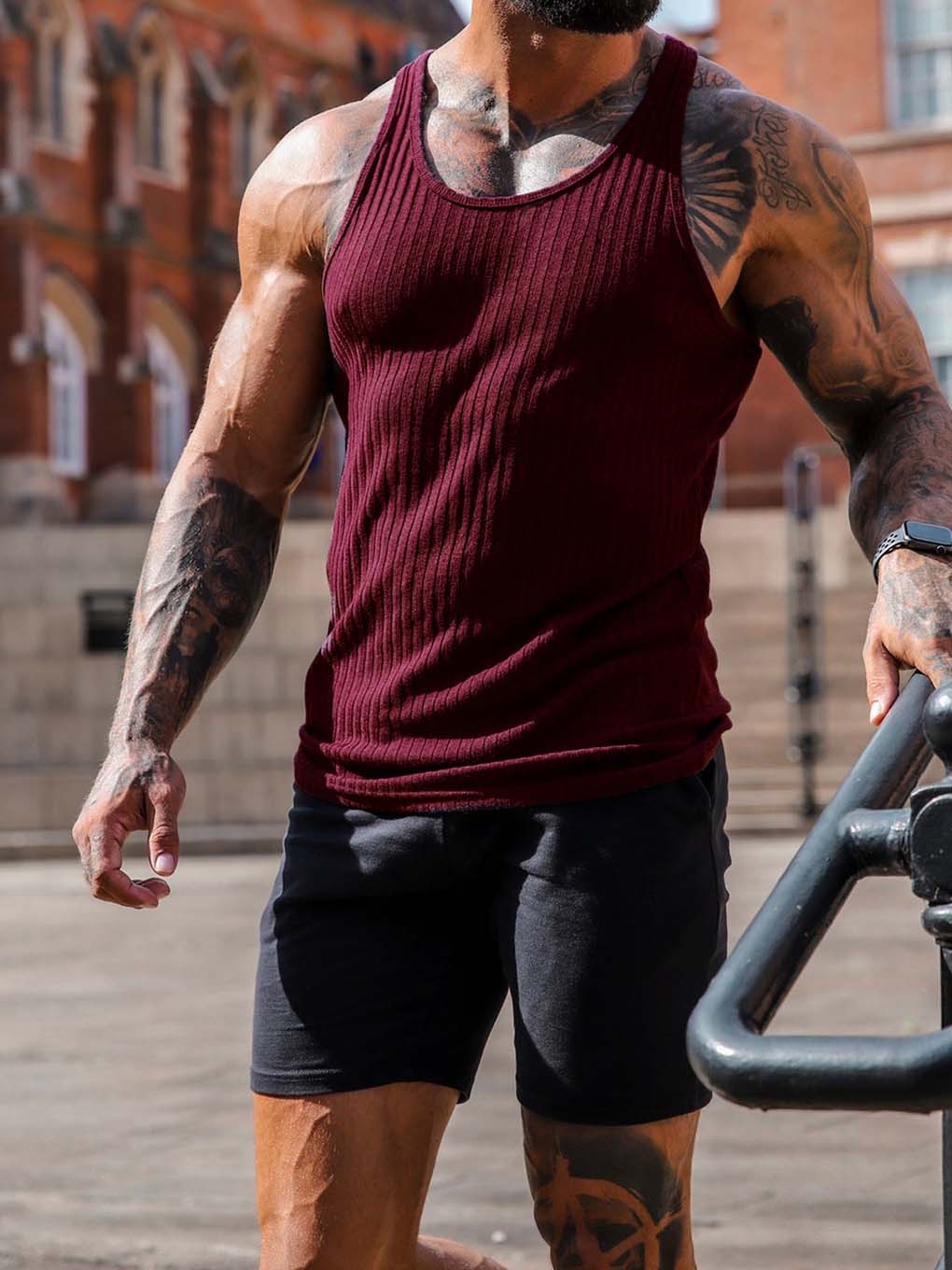 Essential vertical striped sports vest - ANVTT