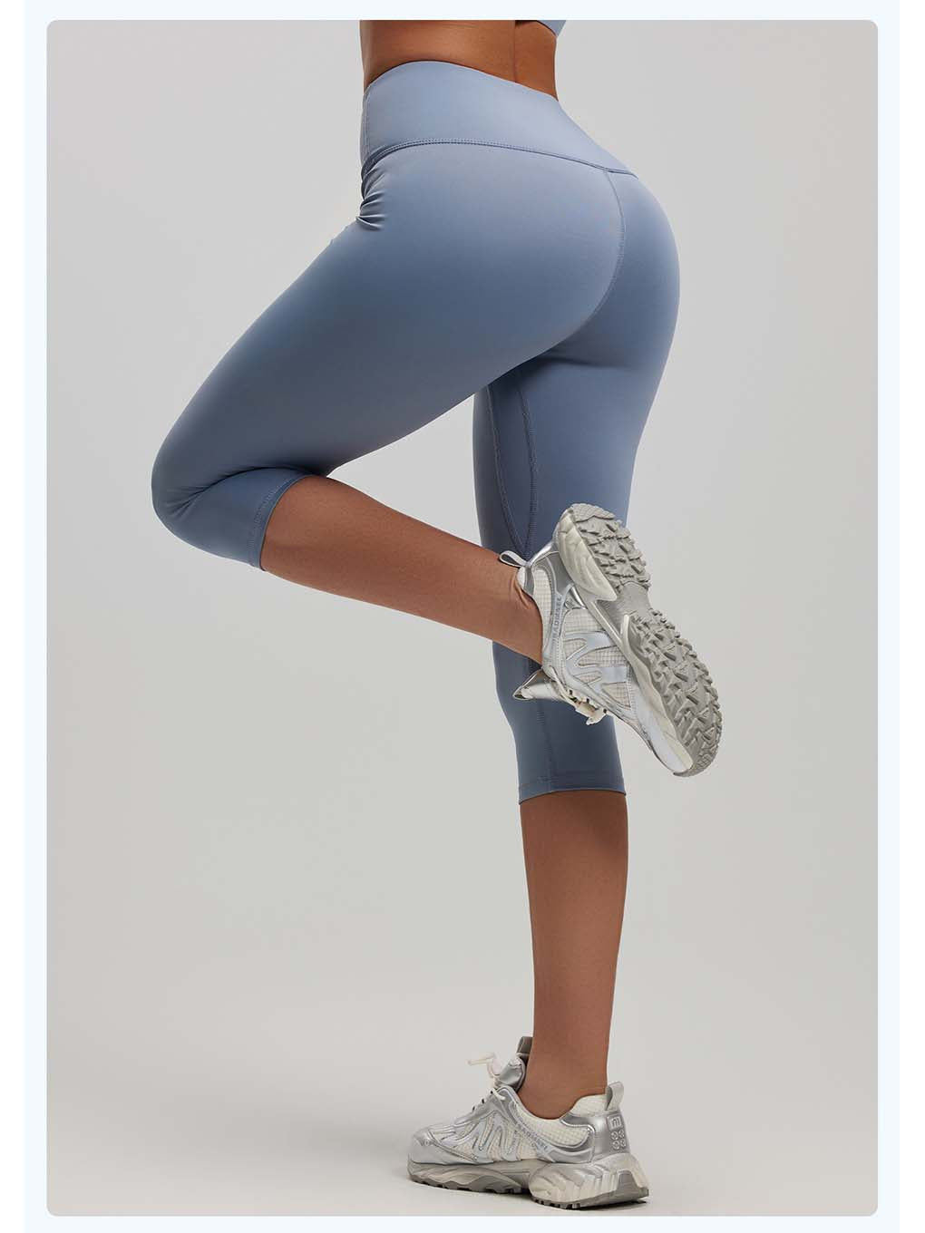 Cloud-Soft Cropped Yoga Leggings - ANVTT