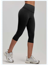Cloud-Soft Cropped Yoga Leggings - ANVTT