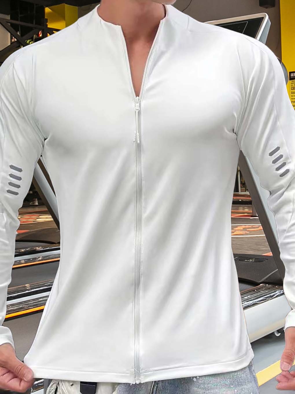 Reflective Zip-Up Running Long Sleeve - ANVTT
