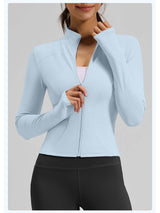 Women's Stand Collar Full-Zip Yoga Running Jacket - ANVTT