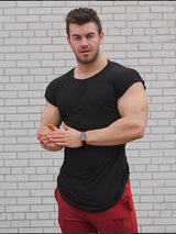 ANVTT T-shirt Muscle Fit Crew Neck-Long style