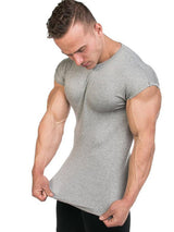 ANVTT T-shirt Muscle Fit Crew Neck-Long style